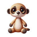 Crochet Animals Meerkat Fabric Panel - ineedfabric.com