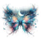 Mystical Butterflies Lunar 3 Fabric Panel - ineedfabric.com