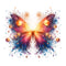 Mystical Butterflies Sunburst 2 Fabric Panel - ineedfabric.com