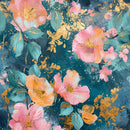 Nightlife Abstract Floral Pattern 17 Fabric - ineedfabric.com