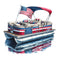 Patriotic Boat Fabric Panel - ineedfabric.com