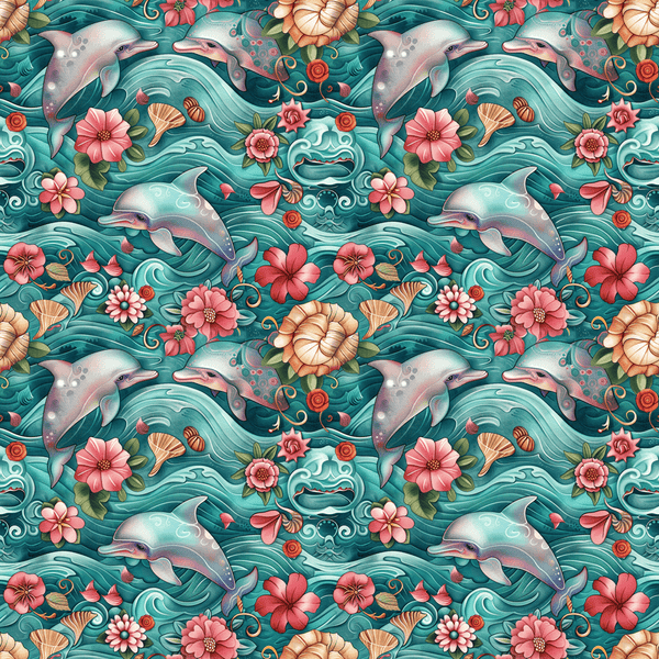 The Dolphin Bay Pattern 10 Fabric - ineedfabric.com