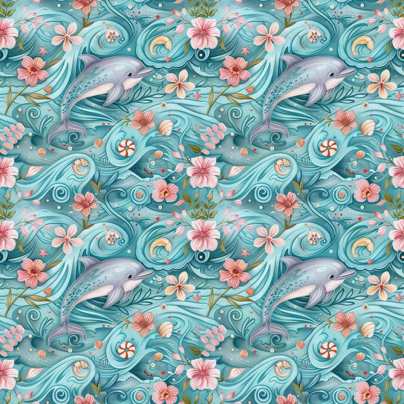 The Dolphin Bay Pattern 11 Fabric - ineedfabric.com