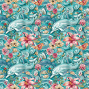The Dolphin Bay Pattern 7 Fabric - ineedfabric.com