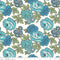 108" Flea Market Roses Quilt Backing Fabric - Blue - ineedfabric.com