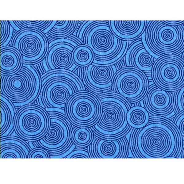 108" Get Back Circles Quilt Backing - Navy - ineedfabric.com