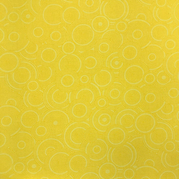 108" Get Back Circles Quilt Backing - Yellow - ineedfabric.com