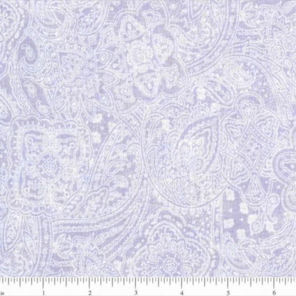 108" Paisley Quilt Backing Fabric - Lilac - ineedfabric.com