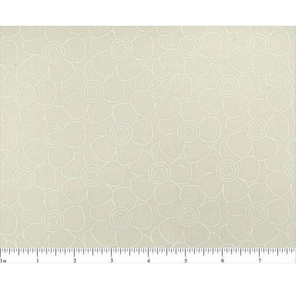 108" Quilt Backing Fabric, Daisy Flower - Get Back