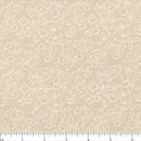 108" Quilt Backing Fabric Floral Tone on Tone - Tea Stain