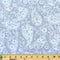 108" Quilt Backing, Floral Paisley Fabric - Gray