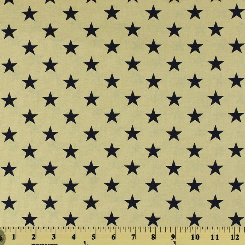108" Quilt Backing, Large Antique Stars Fabric - Navy - ineedfabric.com