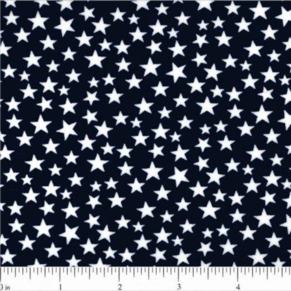 108" Star Quilt Backing - Navy - ineedfabric.com