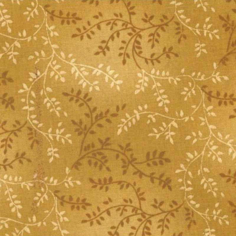 108" Vine Quilt Backing Fabric - Gold - ineedfabric.com