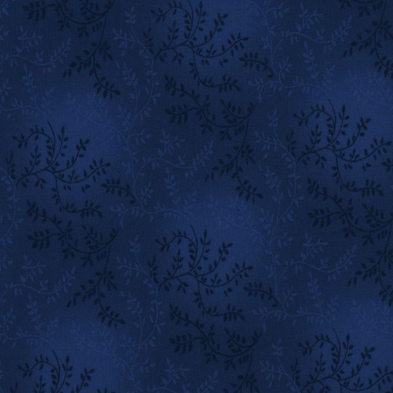 108" Vine Quilt Backing Fabric - Navy Blue - ineedfabric.com