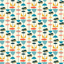 1950s Atomic Cats Pattern 5 Fabric - ineedfabric.com