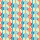 1950s Atomic Pattern 1 Fabric - Blue - ineedfabric.com