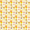 1950s Atomic Pattern 5 Fabric - Yellow - ineedfabric.com