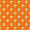 1950s Atomic Pattern 8 Fabric - Orange - ineedfabric.com