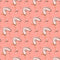 1950s Atomic Pattern 8 Fabric - Pink - ineedfabric.com