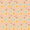 1960s Retro Stars Fabric - Tan - ineedfabric.com