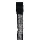 2.5 inch Black Burlap Ribbon with Sewn Edge, 10 yards - ineedfabric.com