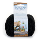 2.5 inch Black Burlap Ribbon with Sewn Edge, 10 yards - ineedfabric.com
