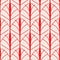 30s Art Deco Lattice Geometric Fabric - Red - ineedfabric.com