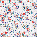 30s Style Spring Flowers Fabric - ineedfabric.com