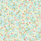 30s Tiny Blue Flowers Millefleurs Fabric - Tan - ineedfabric.com