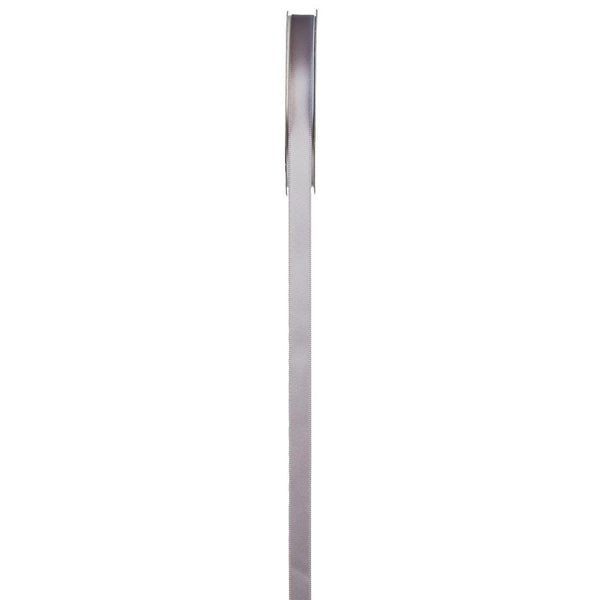 3/8 inch Silver Satin Ribbon, 8 yards - ineedfabric.com