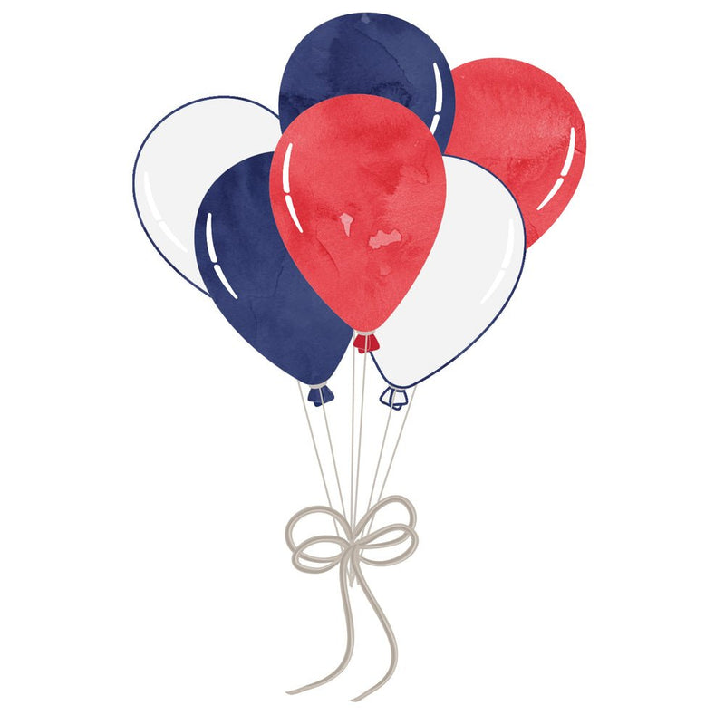 4th of July Balloons Fabric Panel - ineedfabric.com