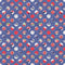4th of July Dots Fabric - Blue - ineedfabric.com