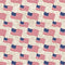 4th of July Flags on Dots Fabric - ineedfabric.com