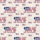 4th of July Font Fabric - ineedfabric.com