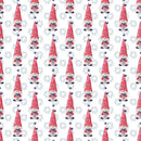 4th of July Gnomes Holding Hearts Fabric - Blue - ineedfabric.com