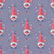 4th of July Gnomes on Patriotic Elements Fabric - Blue - ineedfabric.com