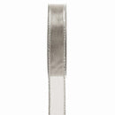 5/8 inch Sheer Silver Metallic Ribbon, 3 yards - ineedfabric.com