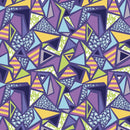 80's Tringle Fashion Fabric - Purple - ineedfabric.com
