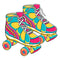 90s Vibe Roller Skates Fabric Panel - ineedfabric.com