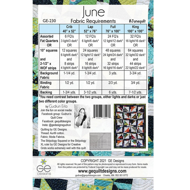 June Quilt Pattern