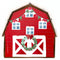 A Country Christmas Barn Fabric Panel - ineedfabric.com