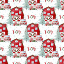 A Country Christmas Main Fabric - White - ineedfabric.com