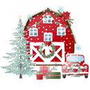 A Country Christmas Scene Fabric Panel - ineedfabric.com