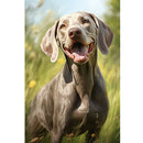 A Dog's Day Out Weimaraner Fabric Panel - ineedfabric.com