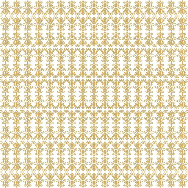 A Golden Christmas Damask Fabric - ineedfabric.com
