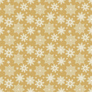 A Golden Christmas Snowflake Fabric - Gold - ineedfabric.com