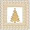 A Golden Christmas Tree Wall Hanging 42" x 42" - ineedfabric.com