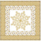 A Golden Christmas Wall Hanging 42" x 42" - ineedfabric.com