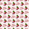 A Retro Merry Christmas Fabric - Pink - ineedfabric.com